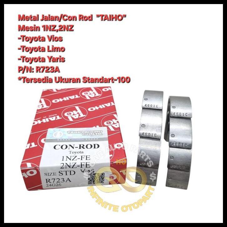 MESIN ข้อเสนอร้อนโลหะ ROAD CON ROD BEARING ENGINE 1NZ 2NZ VIOS LIMO YARIS STD-100 TAIHO R723A !!!!!!