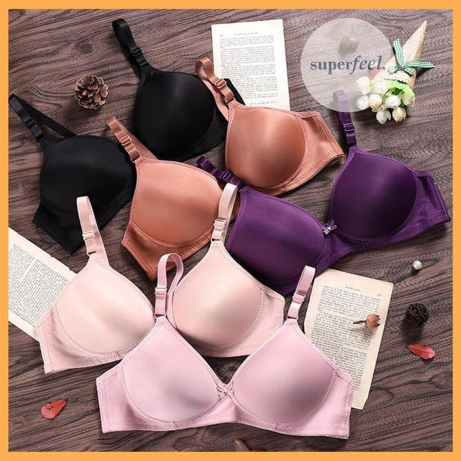 AI97 ~ SFL ชุดชั้นในขนาดใหญ่ 38 40 42 B ผ้าฝ้าย LYCRA ขนาดใหญ่ไม่มีลวด THIN FOAM SOFT WOMEN BH 228