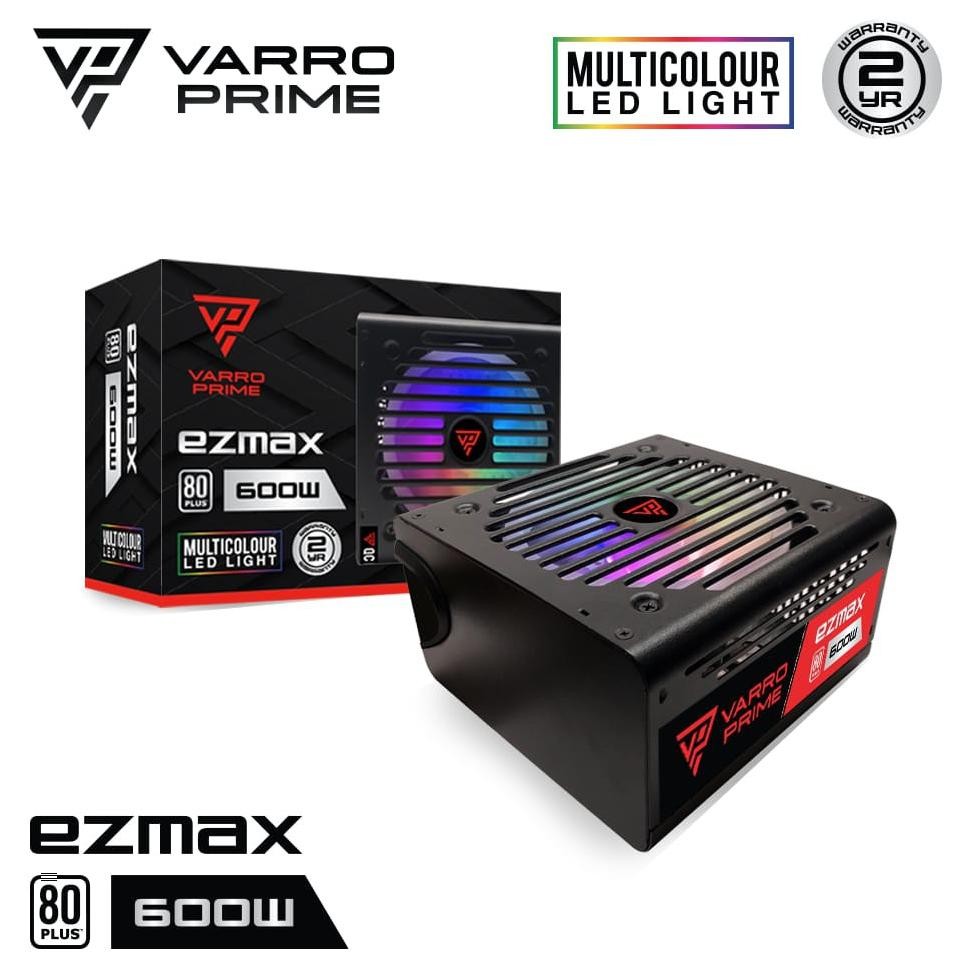 PSU / POWER SUPPLY VARRO EZMAX 600W RGB 80+