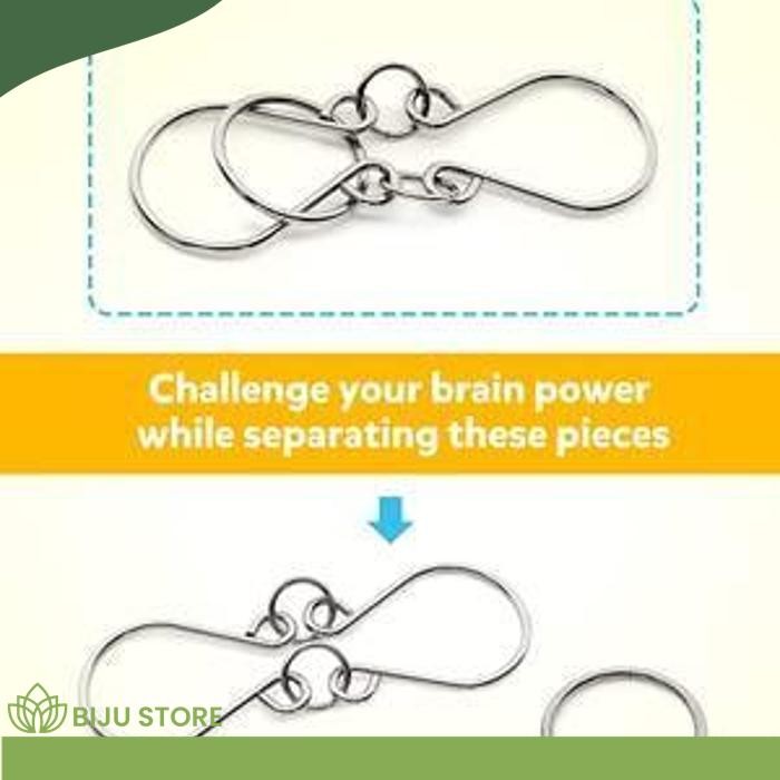 โลหะ PUZZLE โลหะ 3D BRAIN เกม 8IN1 สมองคม IQ TODDLERS ELDERLY