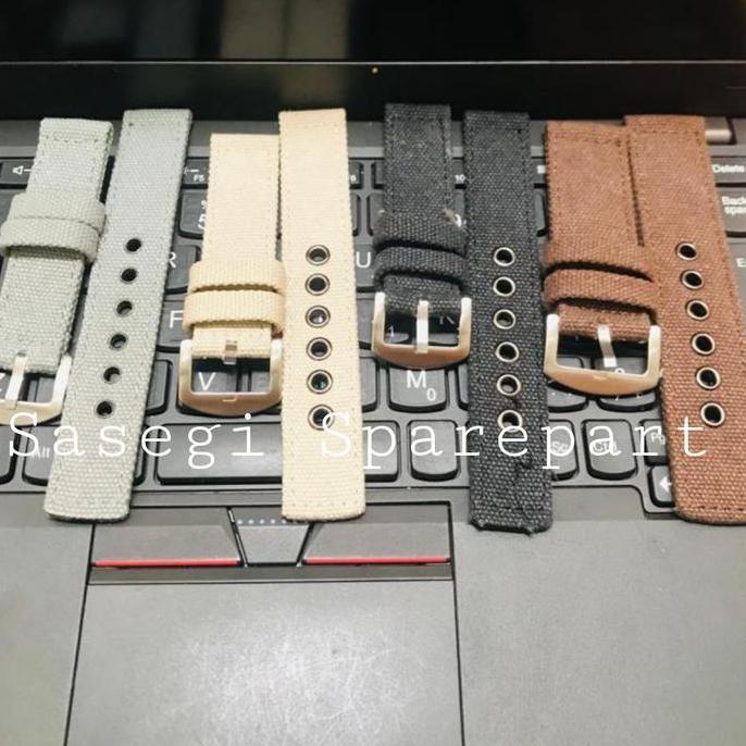 DR372 - สายนาฬิกา Canvas Jeans Premium Army Fashion Canvas Jeans Strap