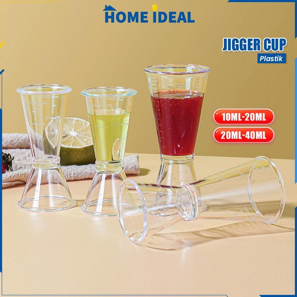 ถ้วยตวง Jigger Cup โปร่งใส 10/20Ml 20/40Ml อเนกประสงค์/พลาสติก Jigger ถ้วยตวง/แก้วพลาสติก Hi C1163 |