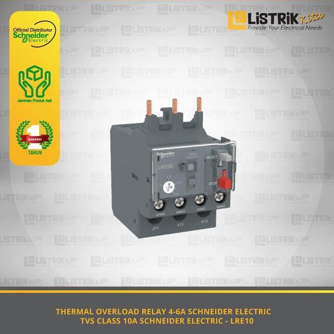 รีเลย์โอเวอร์โหลดความร้อน Schneider Electric Easypact Tvs Class 10A 4-6A - Lre10 ราคาพิเศษ