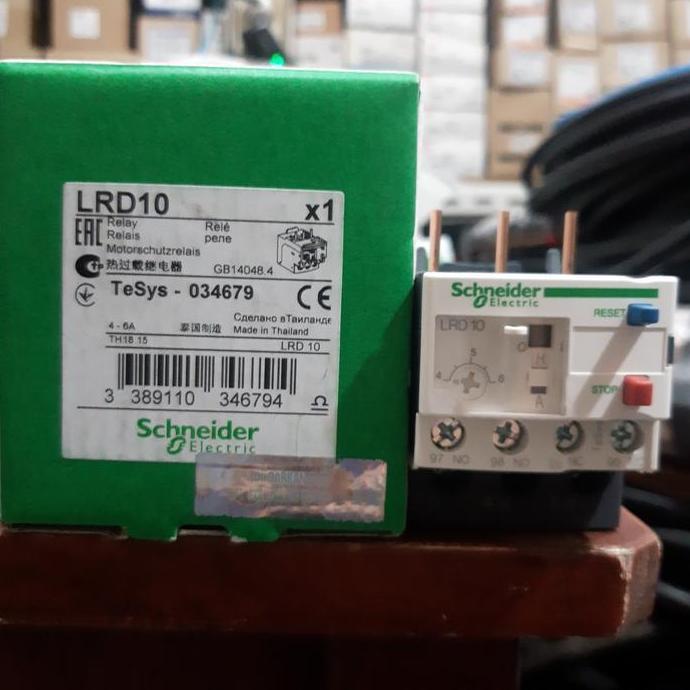 โอเวอร์โหลดรีเลย์ Lrd10 Schneider 4-6A Restock