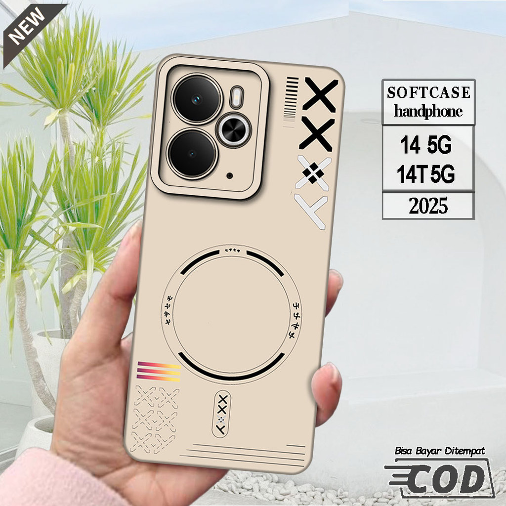Silicone Realme 14 5G 2025 และ Case Realme 14T 5G 2025 _เคส ยืดหยุ่นสีดําใสยืดหยุ่น