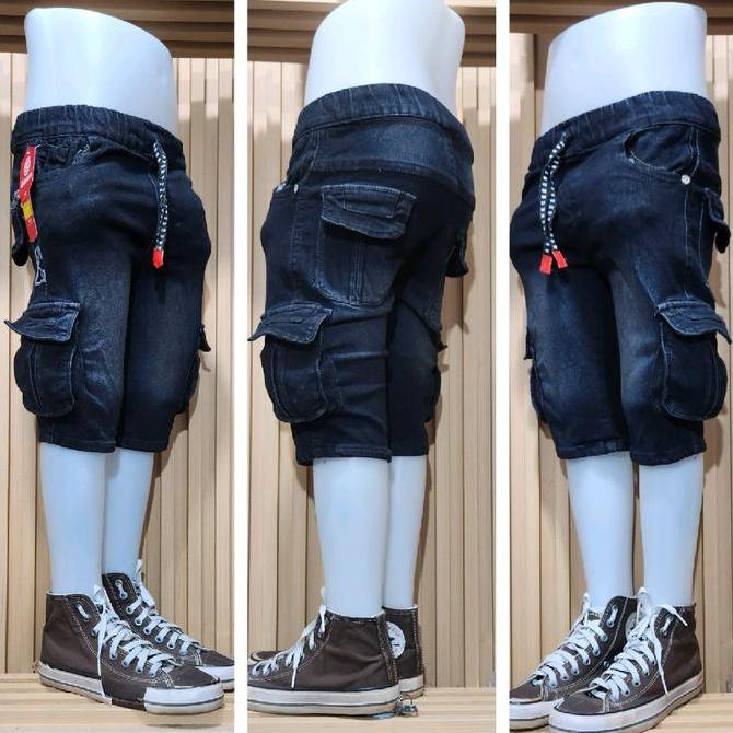 DI19 - BLACKBROWN CARGO SHORT JEANS 3-15 ปี (ใหม่ล่าสุด)