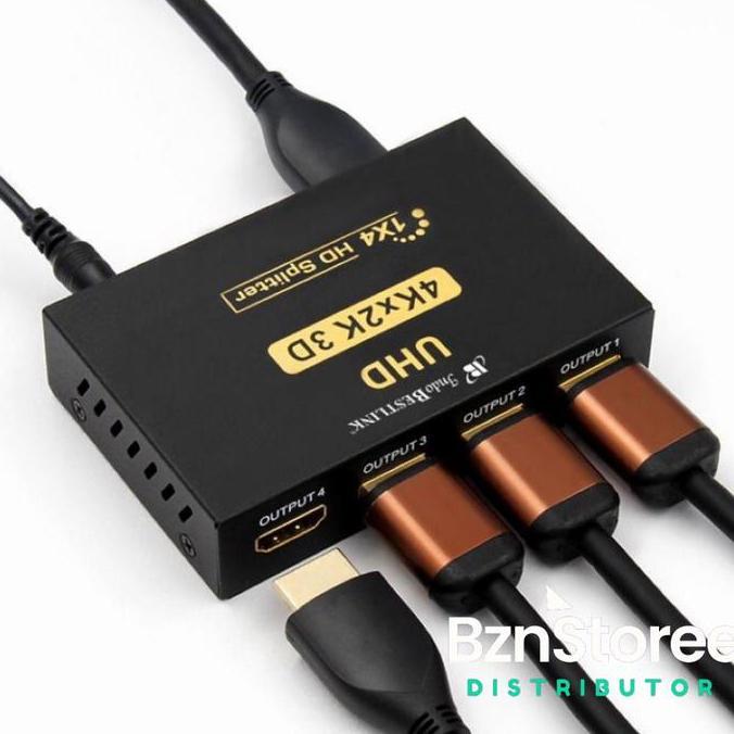 ตัวแยก HDMI 4 พอร์ต / HDMI Spliter 1-4 / HDMI Spliter 1 ถึง 4 / Full Hd