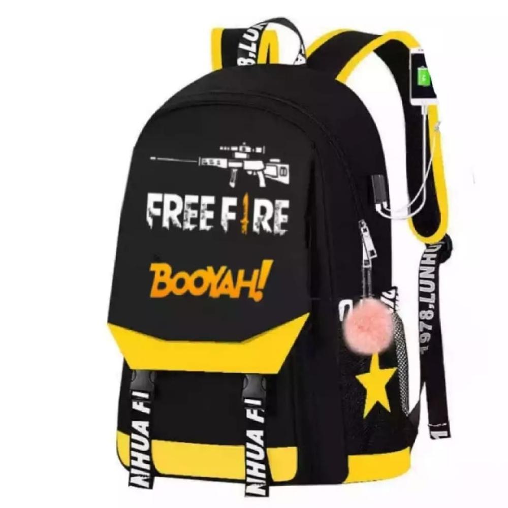 กระเป๋าเป้นักเรียนชาย Ggs พร้อมตัวละคร Freefire และ Super Hero