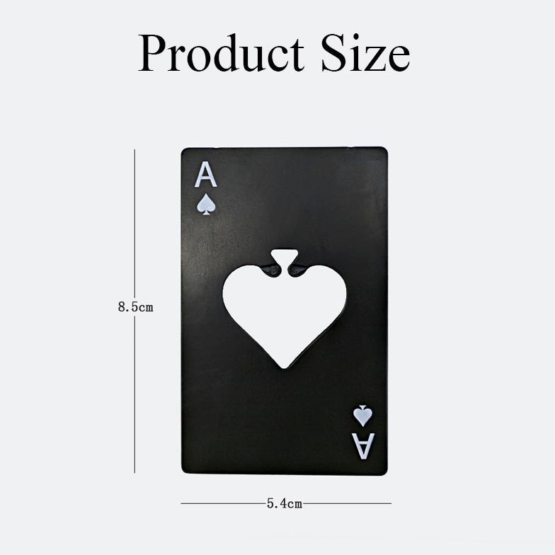 Joodutp ที่เปิดขวดสแตนเลส Poker Card As / Ace Card ที่เปิดขวด / ที่เปิดฝาขวดเบียร์ Card Motif ||