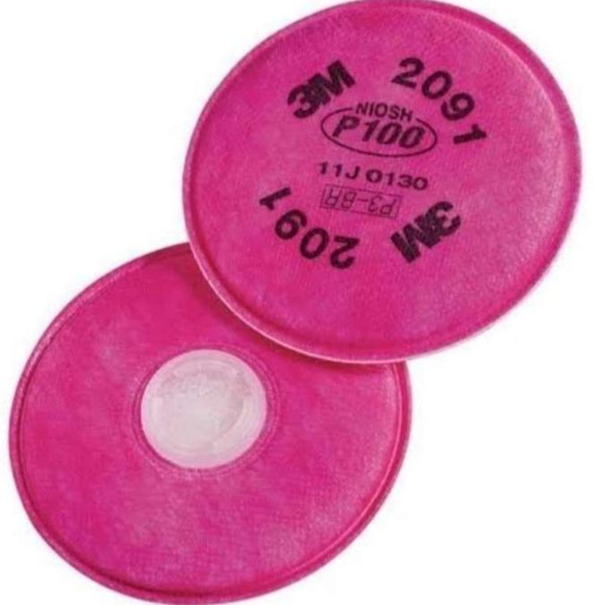 3M Particulate Filter 2091 P100 ป้องกันทางเดินหายใจ Original 3M Premium