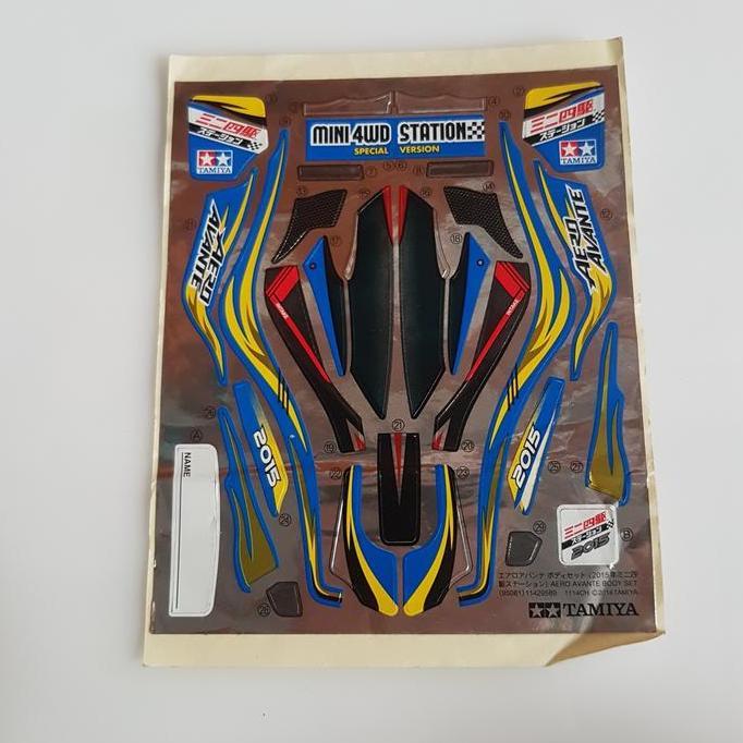 สติ๊กเกอร์ Tamiya aero aveante 2015 tamiya ดั้งเดิม