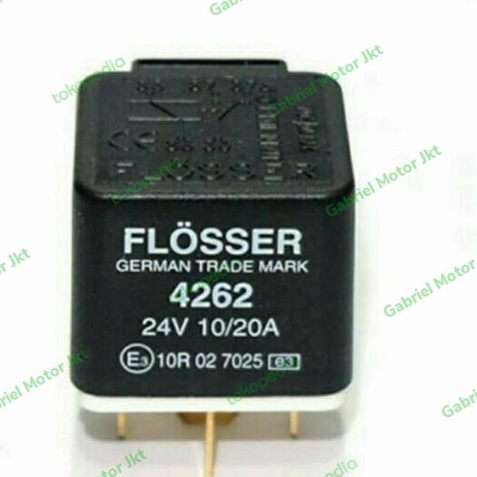 Relay Flosser 4262 24Volt 10/20Ampere 5 ขา 87A ประหยัด