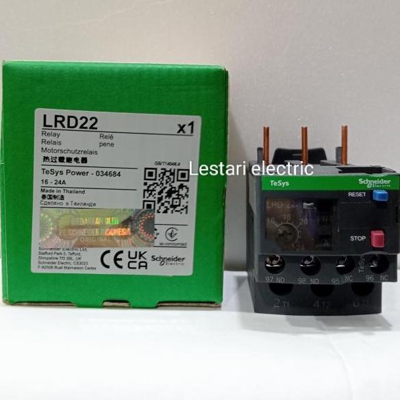 โอเวอร์โหลดความร้อน Lrd22 16-24A Lrd 22 Schneider
