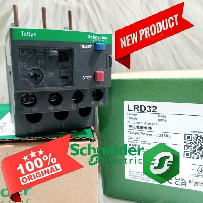 โอเวอร์โหลดคอนแทคเตอร์ Schneider Type Lrd32/Lrd 32 23-32A Original/Thermal Overload Schneider Lrd32/