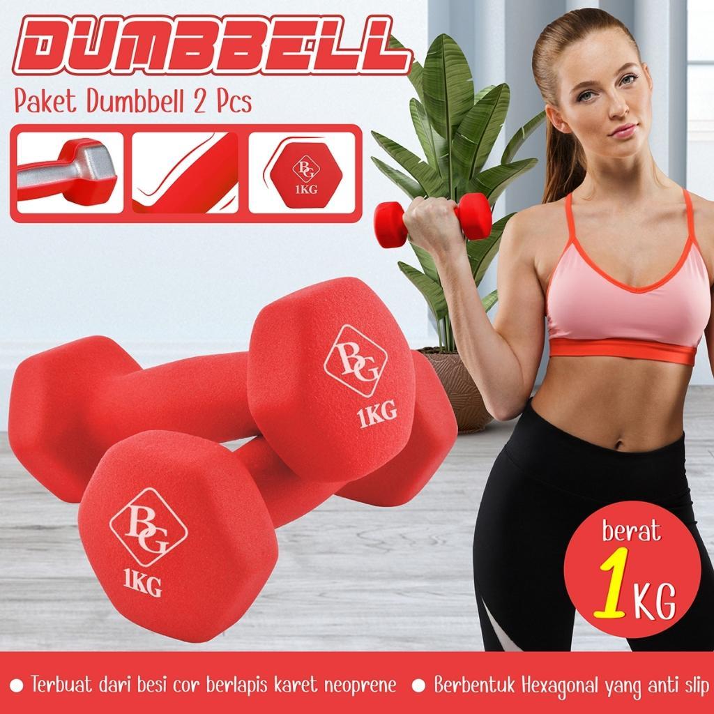 Dumbell Barbel Neoprene Cast Iron Mini Set 1Kg มี 2 ชิ้นอุปกรณ์กีฬากล้ามเนื้อการฝึกอบรม Gym ฟิตเนส
