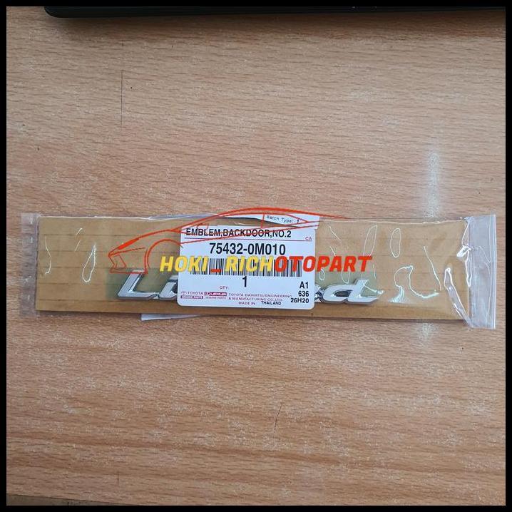 ตราสัญลักษณ์ YARIS LIMITED ของแท้ 75432-0M010