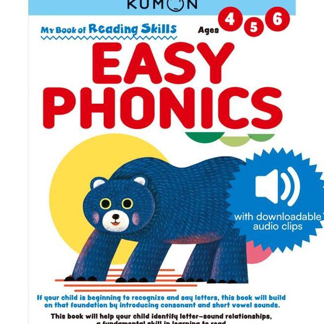 Kumon My Book Of Reading Skills Easy Phonics