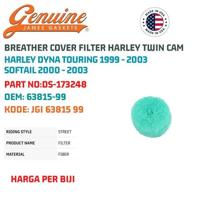 Breather Cover Filter HARLEY Twin Cam สําหรับ HARLEY Dyna Touring 1999 - 2003 Softail 2000 - 2003 Ds