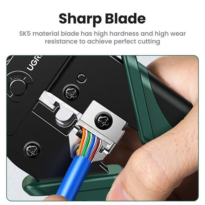 UGREEN CRIMPING TOOL RJ45 RJ11 LAN NETWORK CABLE 6P 8P 10952 70683