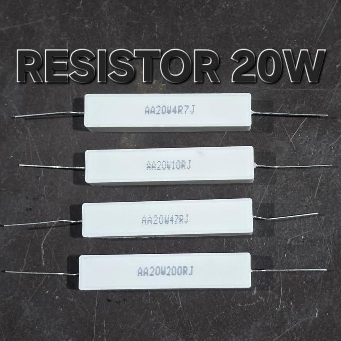 (20W Resistor) ELECTRONIC SAFETY RANGE RANGE 20 W วัตต์วัด 20 วัตต์สีขาว SQUARE BLOCK Softstart เริ่