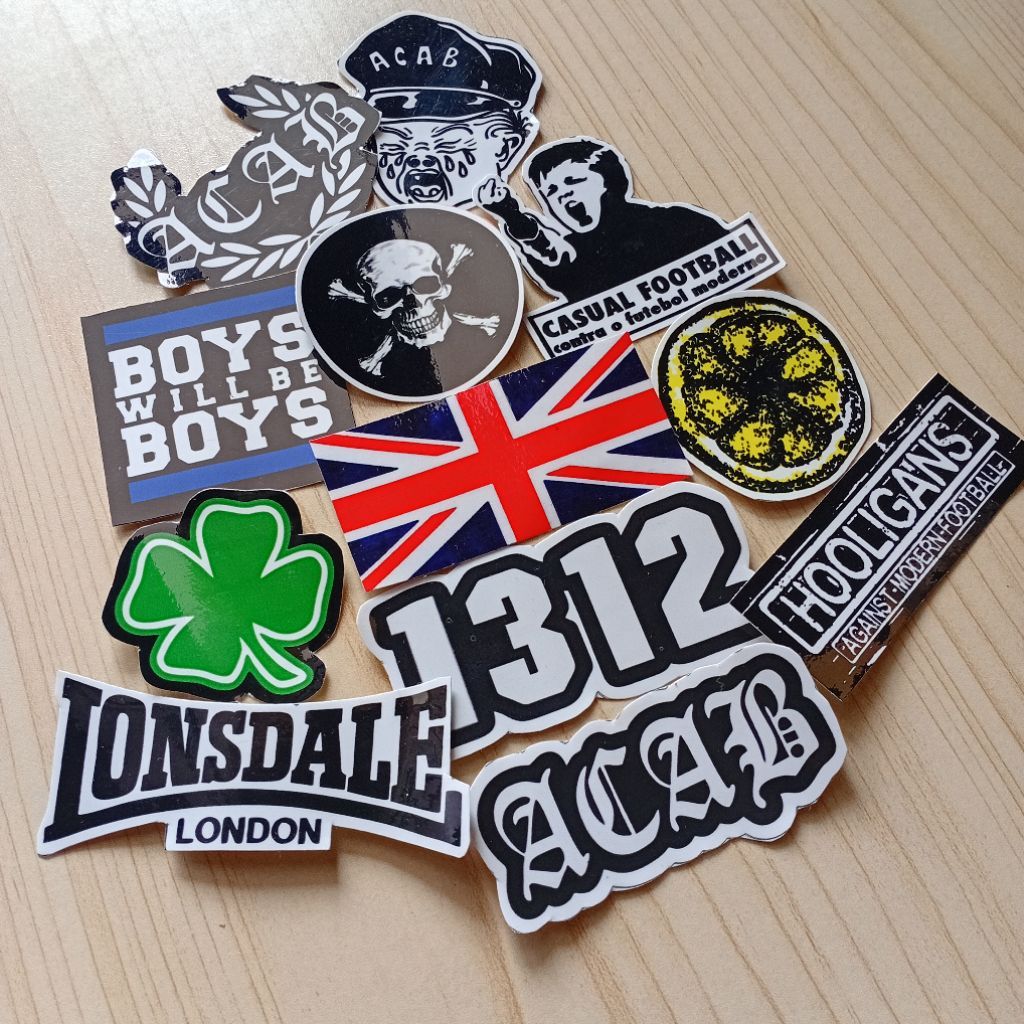 HP COOL CASUAL STICKERS VOL 4 SUITABLE สําหรับหมวกกันน็อค, CELL PHONES, ETC