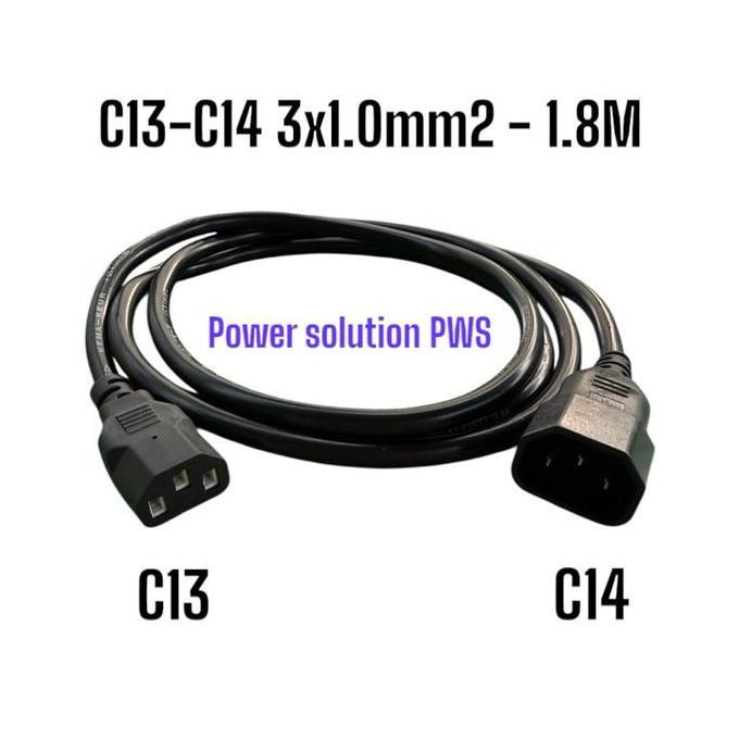 สายไฟเซิร์ฟเวอร์สายไฟ Apc C13-C14 3x1mm 1.8M 3 เมตร [รุ่น AP9870] C13 ถึง C14 3x 1 มม.หนา CPU Monito