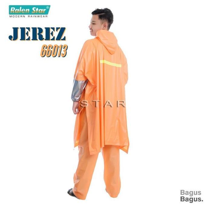 DE160 >> RAINCOAT PONCHOO PANTS RALEN STAR TYPE 66013 ยาง PVC PREMIUM