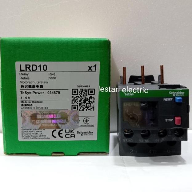 โอเวอร์โหลดความร้อน Lrd10 Lrd 10 Schneider Restock