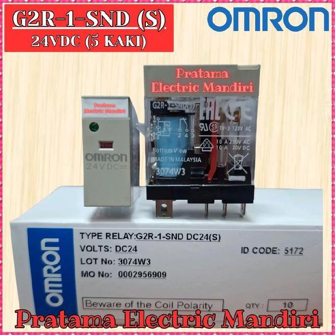 รีเลย์ Omron 5 ขา G2R-1-Snd 24Vdc (S) G2R1Snd G2R 1Snd 24V Dc24 24Vdc
