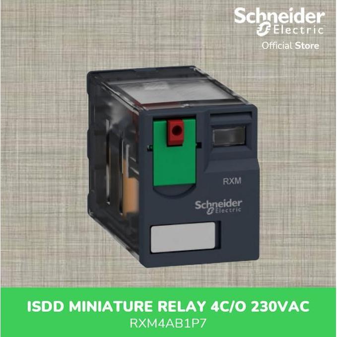 Schneider รีเลย์จิ๋วไฟฟ้า 4C/O 230Vac-Rxm4Ab1P7 คุณภาพสูง
