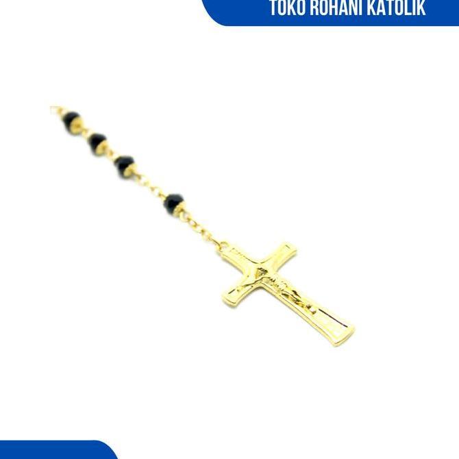 GOLDEN SHELL CZECH ROSARY / CATHOLIC สร้อยคอ ROSARY / CATHOLIC ROSARY สําหรับผู้หญิงและผู้ชาย / สร้อ