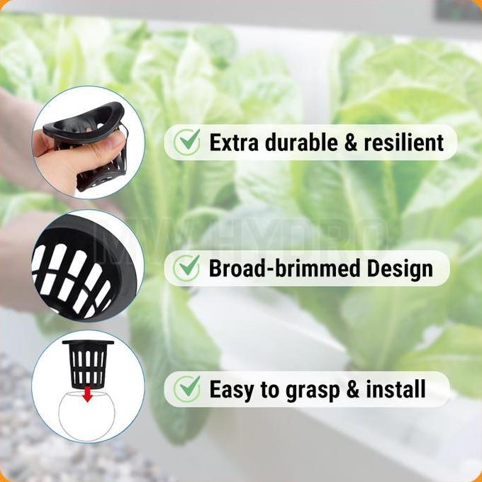 HYDROPONIC NET POT WIDE - หม้อ HYDROPONIC NET - 7X5 CM