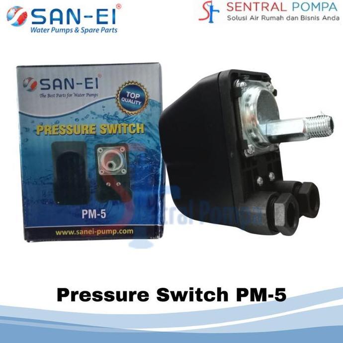 สวิตช์แรงดัน Pm-5 San-Ei / Sanei Pm5 เกลียว 1/4 นิ้ว Automatic Semijet / Jetpump Pm 5 เกลียว 1/4" ขา