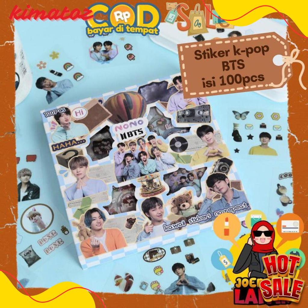 [Joegan Lapak] Nono Bts Jungkook V Jimin Suga Seokjin Rm J-Hope Sticker - สติ๊กเกอร์กันน้ํา Viral Cu