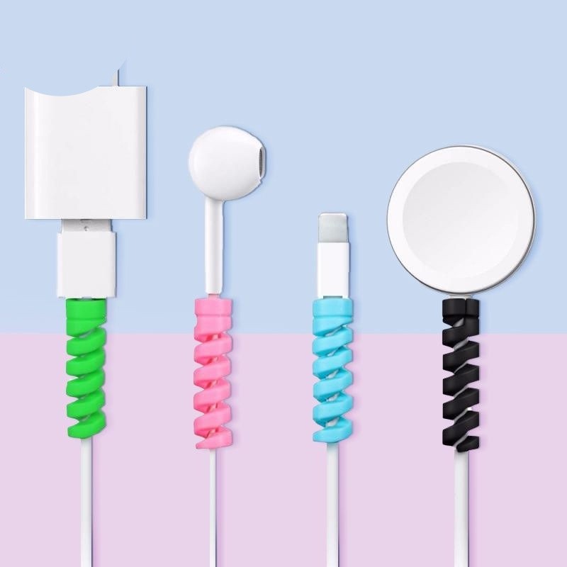 สามารถMAKE ALL TYPES OF SPIRAL CABLE PROTECTOR CABLE END COVER [MICRO USB - to TYPE C - LIGHTNING - 