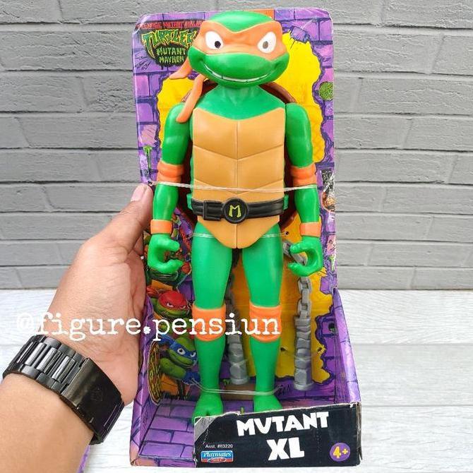 PLAYMATES TMNT MOVIE MICHELANGLO TEENAGER MUTANT XL NINJA TURTLES ACTION FIGURE