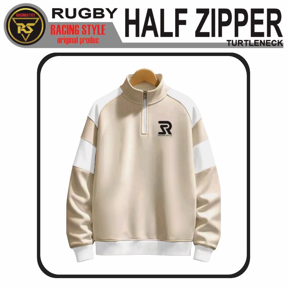 SWETER HALF ZIP SWEATSHIRT TURTLENECK RUGBY MEN WOMEN 2025