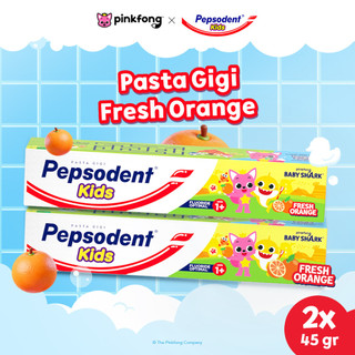 Pepsodent Kids Orange Toothpaste Pasta Gigi Anak 45g x2