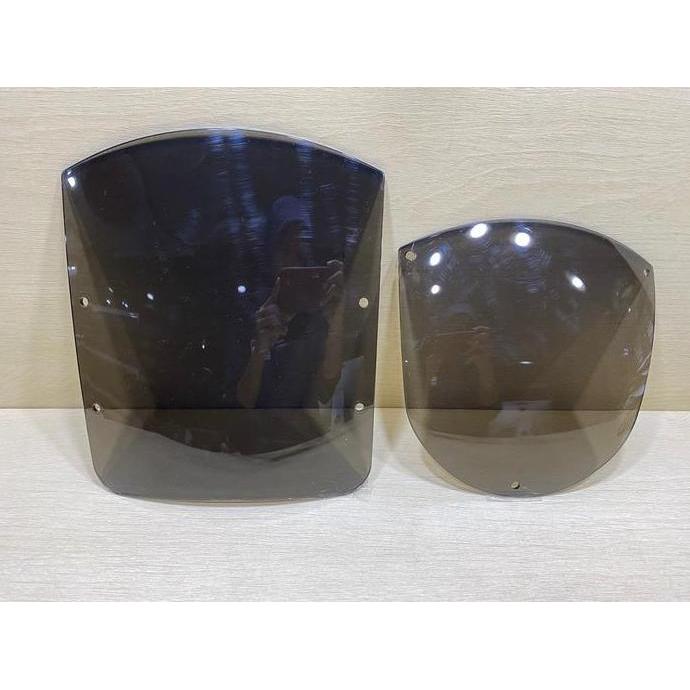 ชุดกระจกแฟริ่งทดแทนสําหรับสีควันบุหรี่ Harley Dyna Xl Fxr Limited