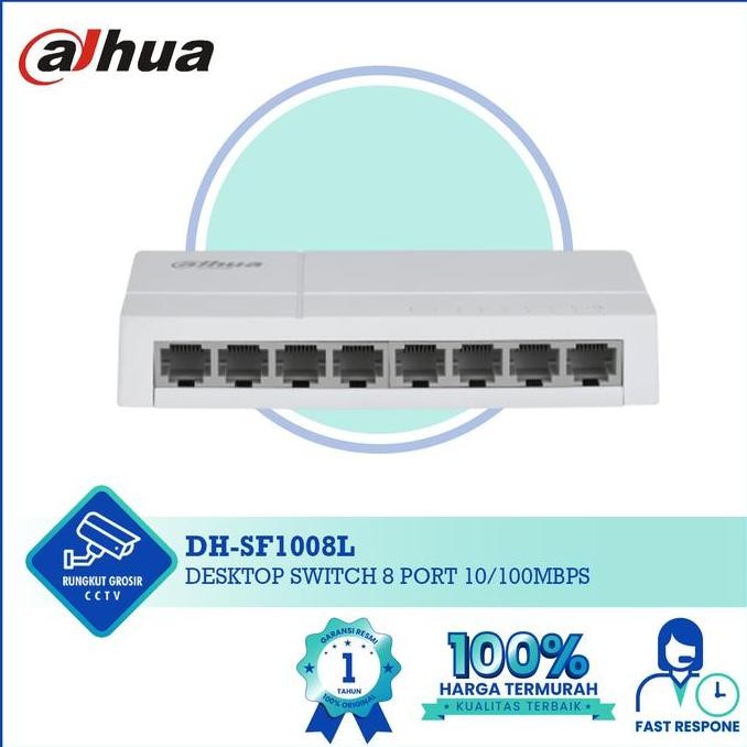 Dahua Desktop Switch DH-SF1008L 8 พอร์ต 10/100Mbps