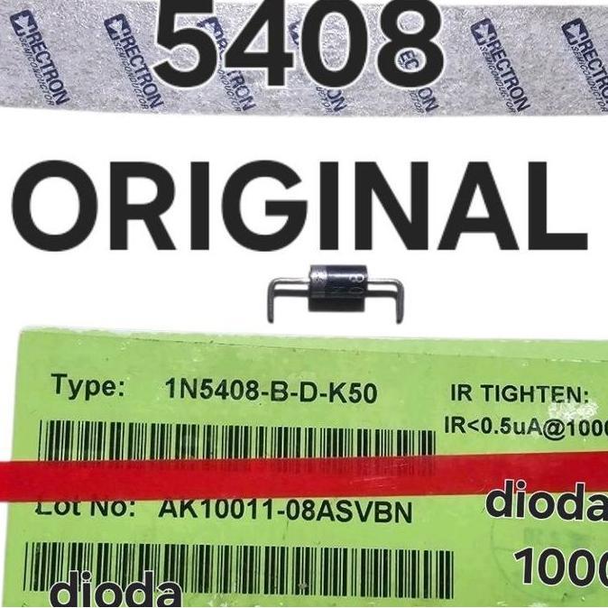 ( 5408 Original Bending Feet) Original Diode Rectifier 1N5408 1N 5408 In5408 1N ใน 5408 3A 1,000V 1K