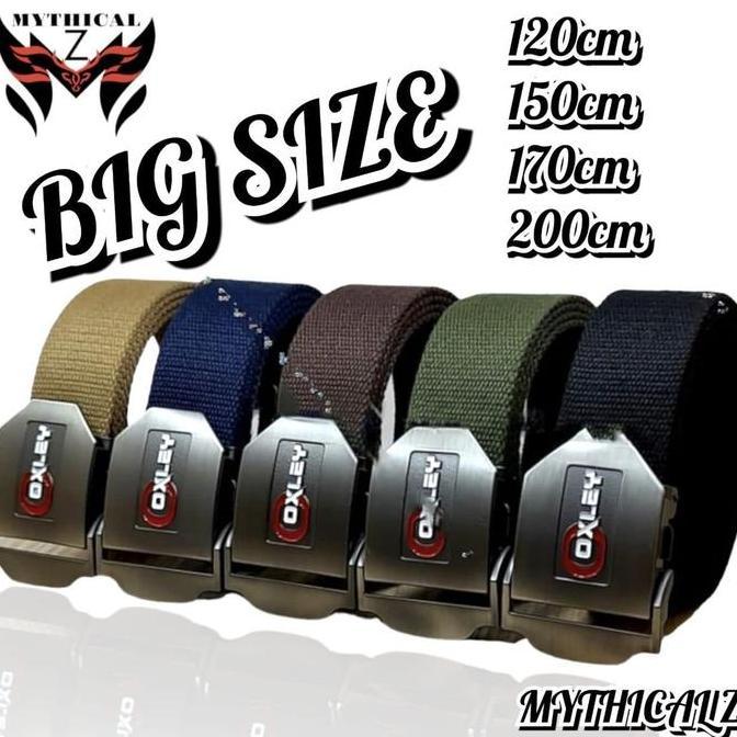 DV140 - เข็มขัดผู้ชาย CANVAS jumbo OXLEY หัวเข็มขัดผู้ชายจัมโบ้ K007OX