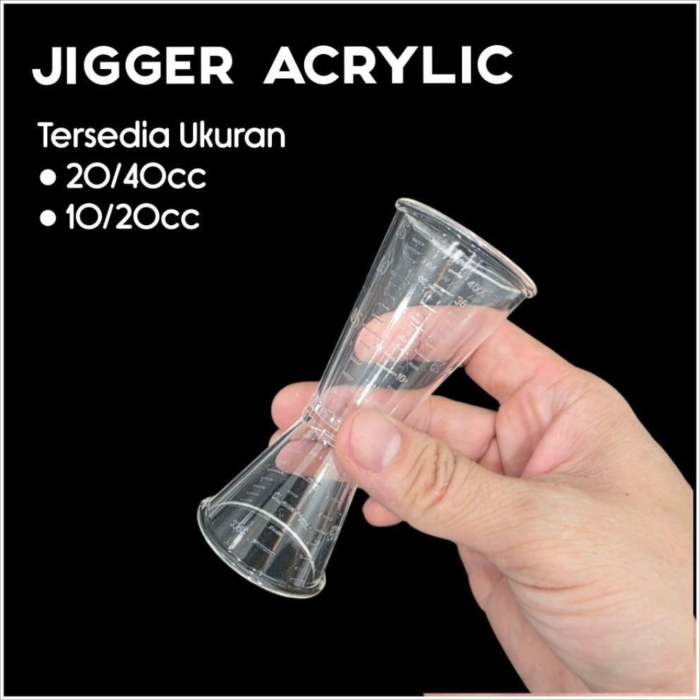 Acrylic Jigger 20/40Ml / Acrylic Jigger 10/20Ml (ถ้วยตวง / ถ้วยตวง) ||
