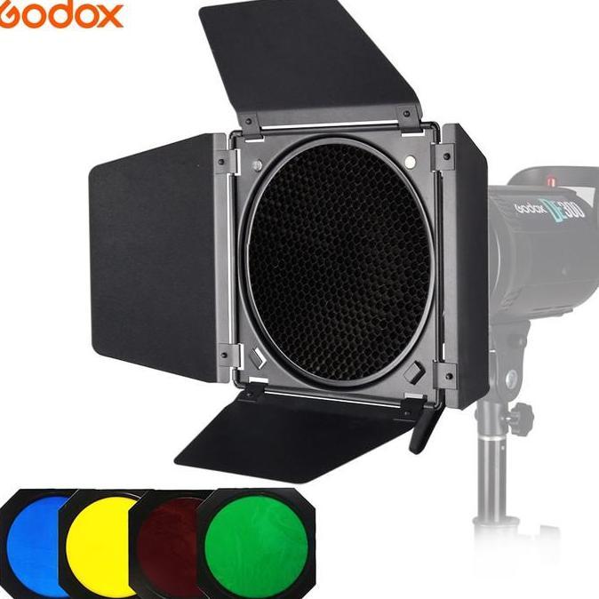 Xystud- Godox Bd-04 Barndoor ตารางรังผึ้ง 4 สี กรอง Sl60W Sl60 Sk400