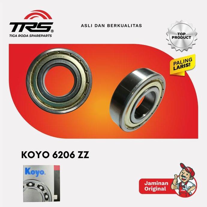 [TRS] LAKER BEARING KOYO 6206 ZZ ORIGINAL KOYO