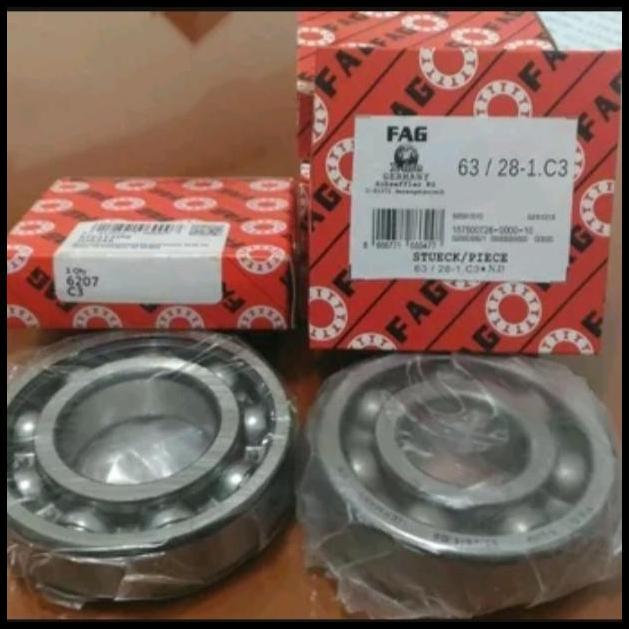BEST DEAL BEARING SET KRUK AS FG SUZUKI SATRIA FU 4-STROK - 6207 C3 - 63/28-1 C3 !