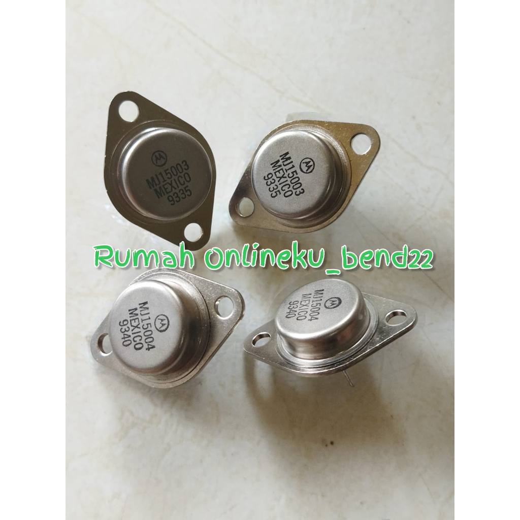 ทรานซิสเตอร์ JENGKOL MJ15003 + MJ15004 TR MJ15003 + MJ15004 1 ชุด
