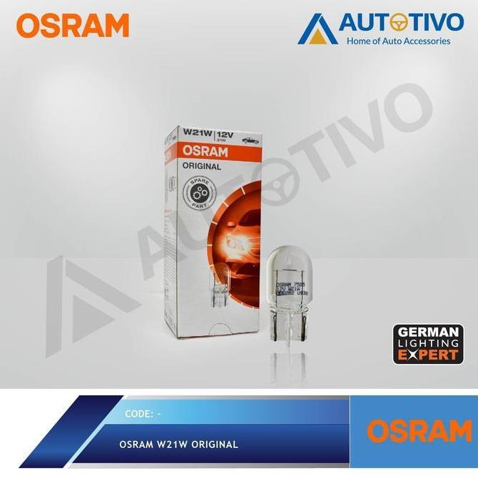 Osram ไฟรถยนต์ W21W Original 7505 W3X16D 12V 21W