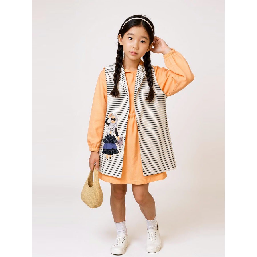 KAMEJA GL FASHION TEENAGE STRIPED CARDIGAN SHIRT