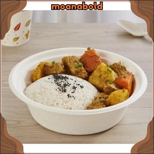 WHOLESALE Bagasse Bento Rice Bowl 500 ML BG500